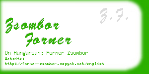 zsombor forner business card